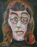 Pia-Maria, Malerei eines weiblichen Kopfes